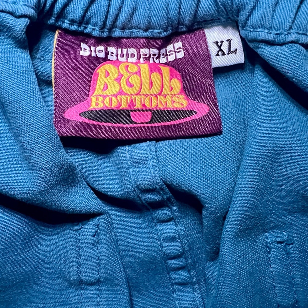Marine Blue Big Bud Press High-Waisted Bell Bottoms - Picture 4 of 5
